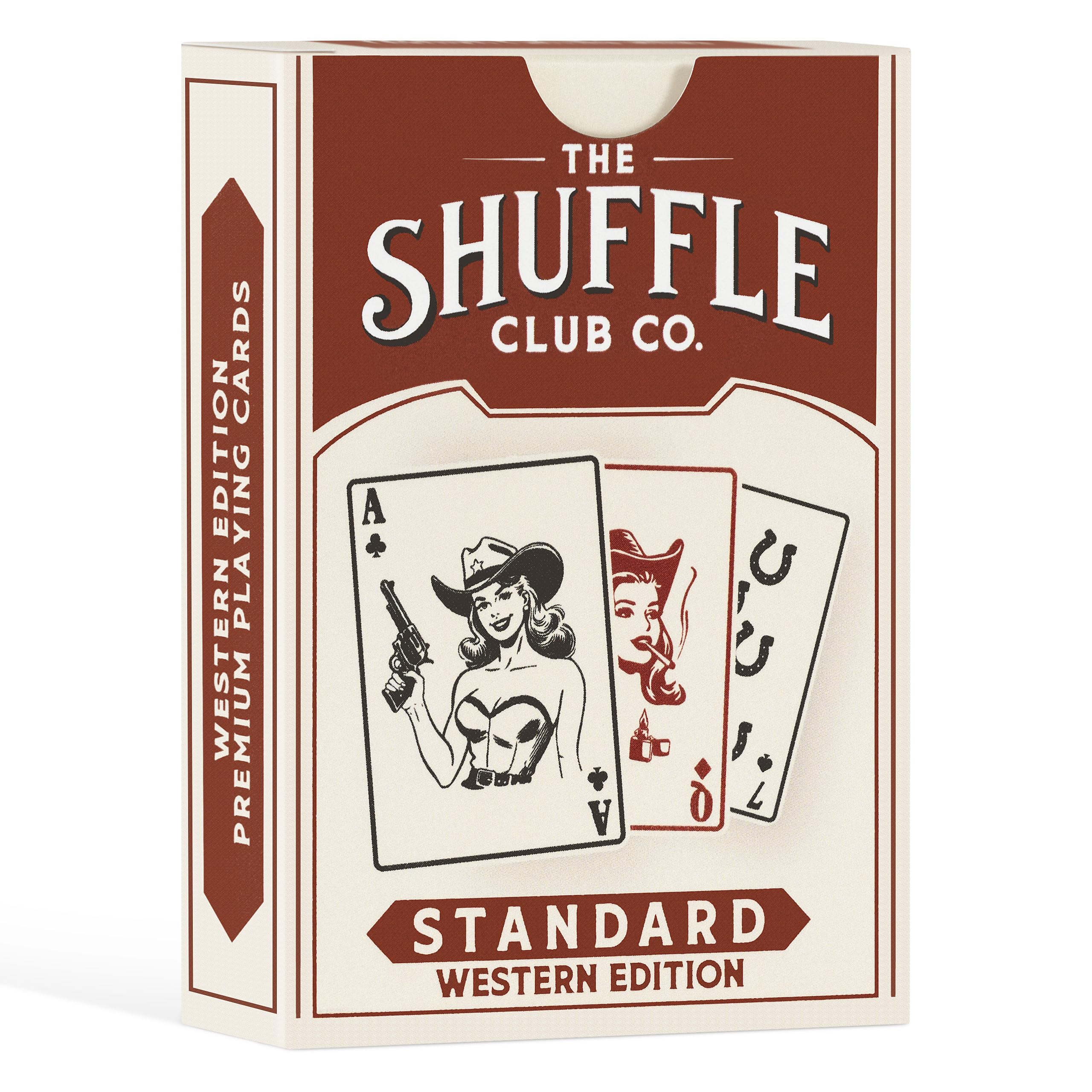 Shuffle Club Western aces and pips with premium details for visual appeal
