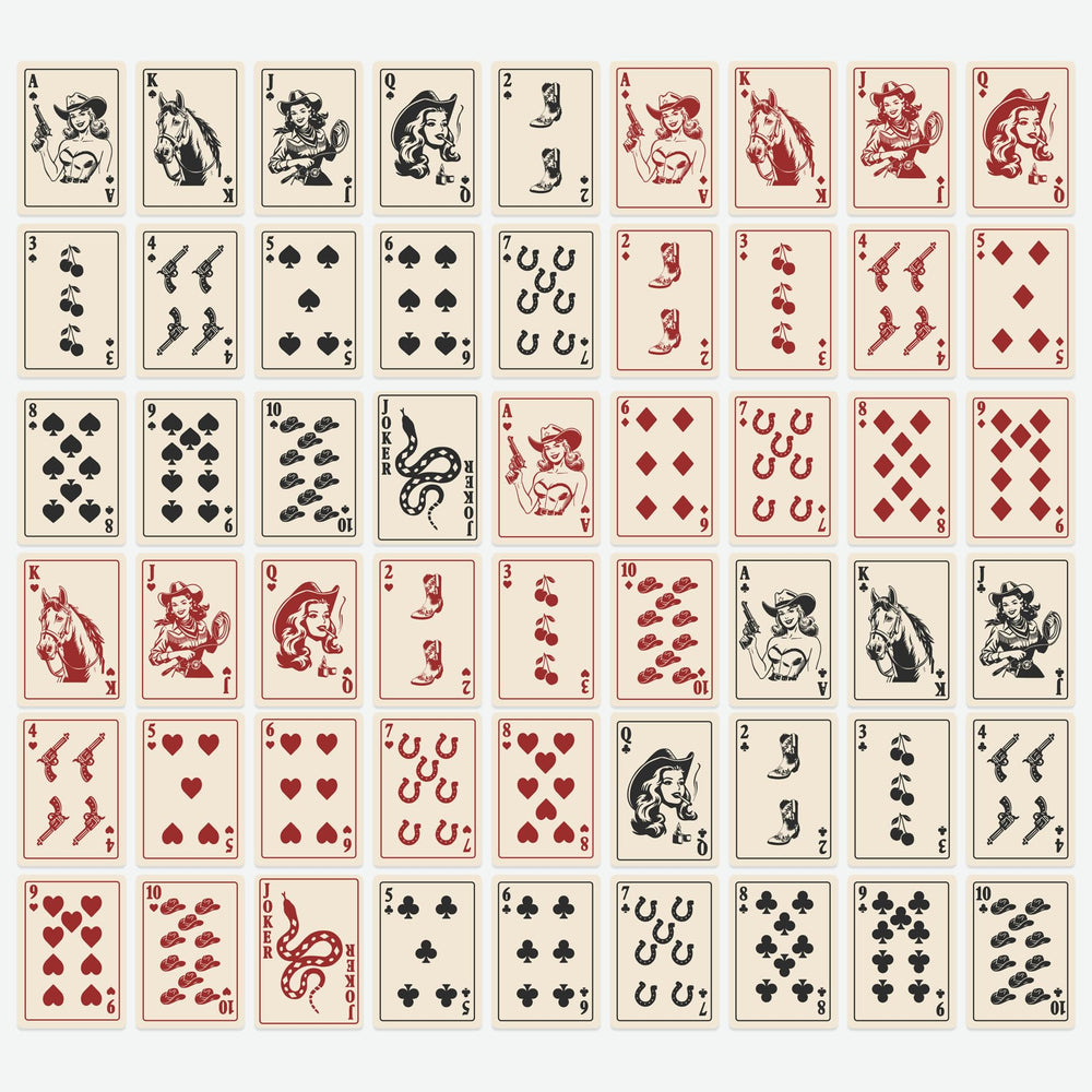 Shuffle Club Western cardistry-ready deck for expressive routines