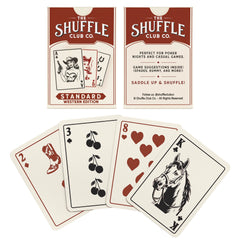 Smooth shuffleable handling of Shuffle Club Western deck finish