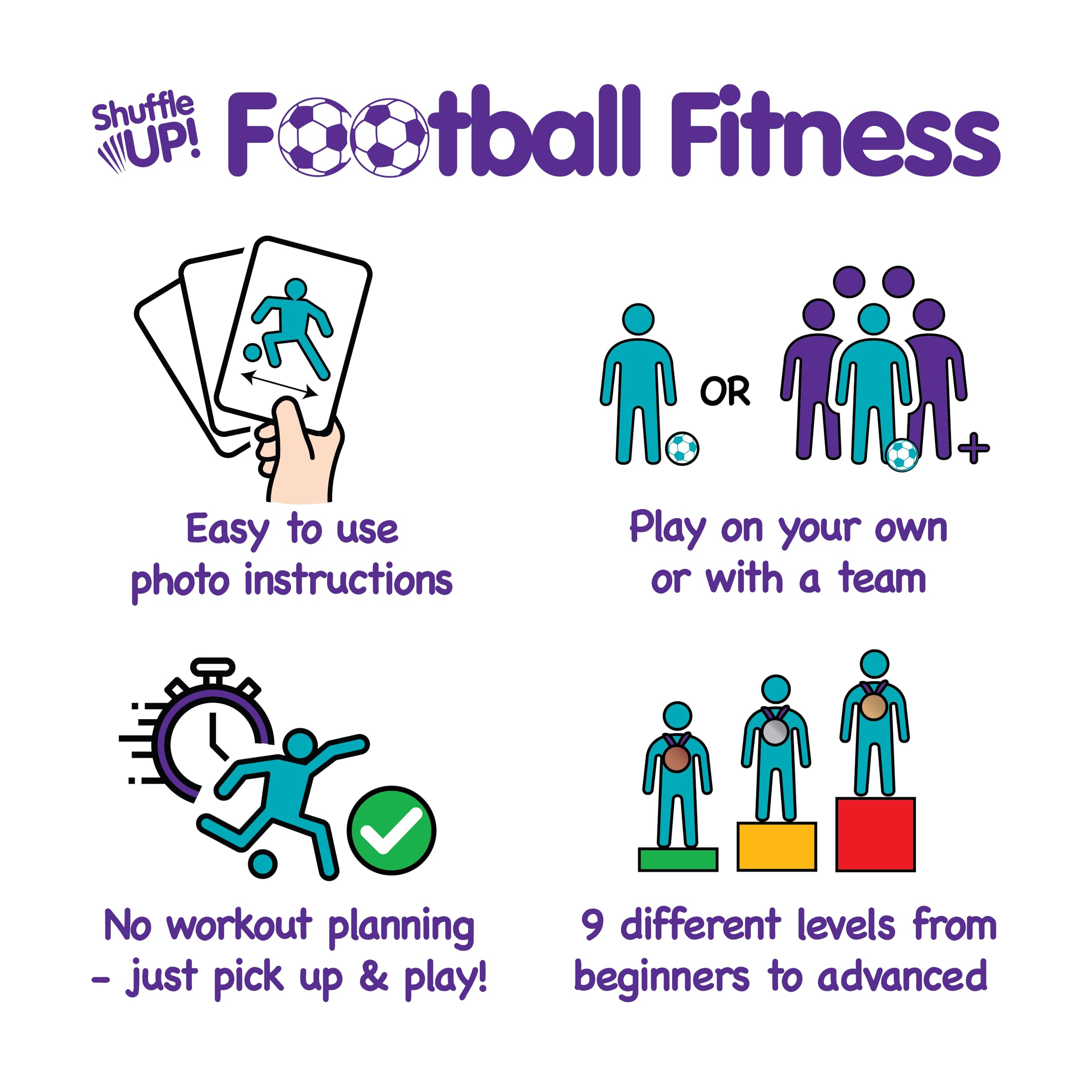 Shuffle Up Soccer Card Games: multiple games and variants for growing skills