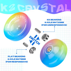ShungRu K2 crystal yoyo durable PC body withstands hours of play