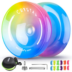 ShungRu K2 crystal yoyo yellow pink blue gradient for stylish beginner play