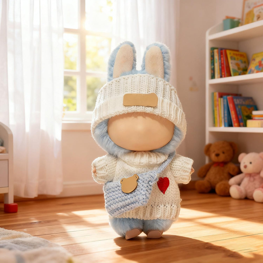 SHUOXUKE crochet doll set on display, handcrafted durability for play