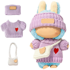 SHUOXUKE 17cm doll sweater with soft knit for imaginative play.