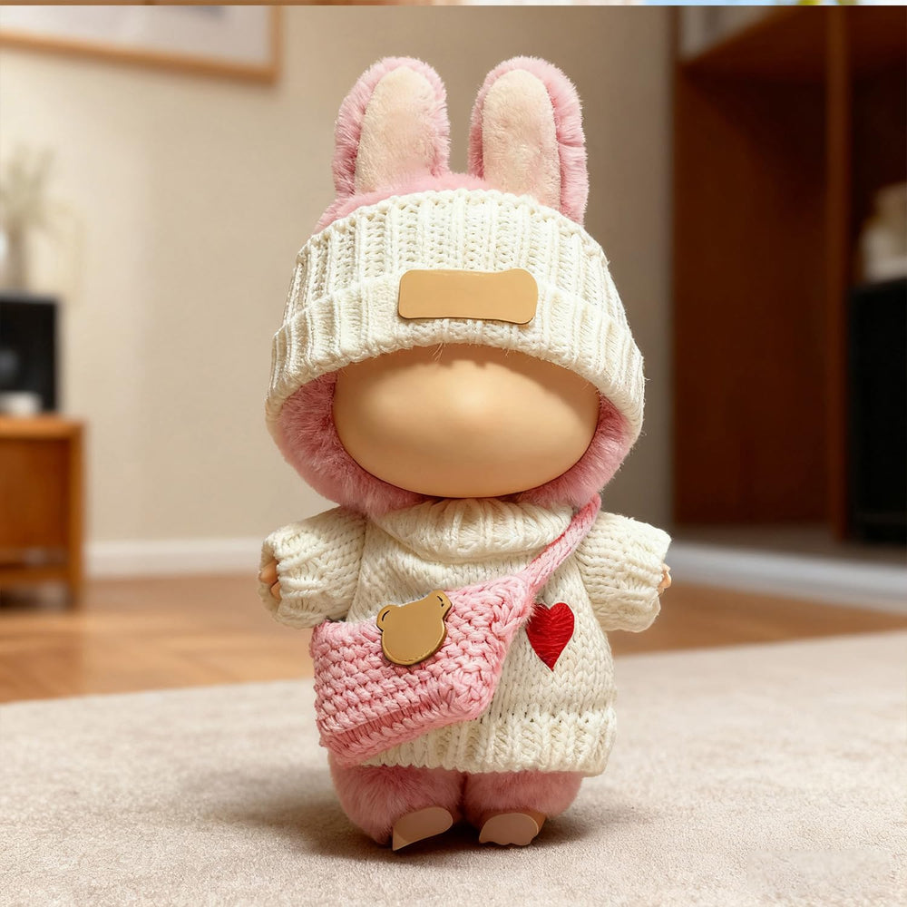 SHUOXUKE 17cm dolls outfit flat lay shows complete set
