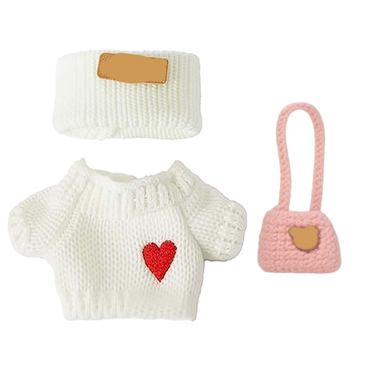SHUOXUKE 17cm dolls white hat for effortless outfit changes
