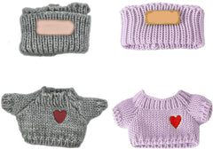 SHUOXUKE matching hats and sweaters set for 17cm/15cm dolls, versatile styling options