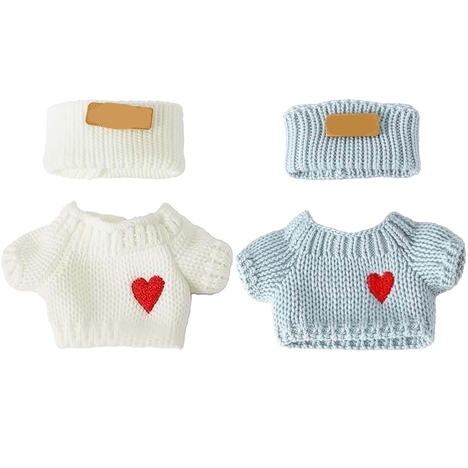 SHUOXUKE 17cm doll outfits with hats and sweaters ideal for play and gifting.