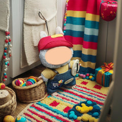 Close-up fabric detail on SHUOXUKE doll clothes, soft yet sturdy.