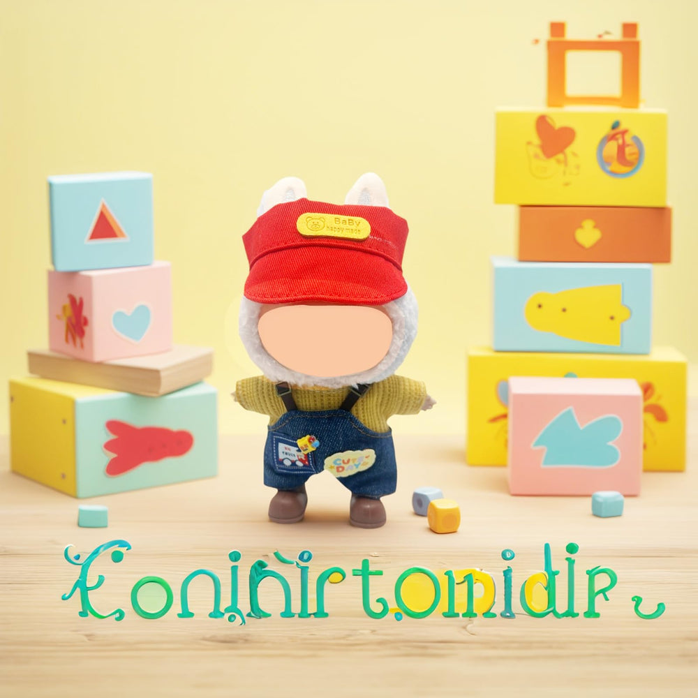 SHUOXUKE packaging and display visuals for the doll clothes set.