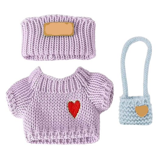 SHUOXUKE purple hat for 17cm dolls, charming accessory