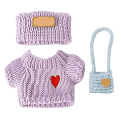 SHUOXUKE purple hat for 17cm dolls, charming accessory
