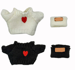 SHUOXUKE handmade crochet doll clothes with hats and sweaters, easy dressing for kids and collectors.