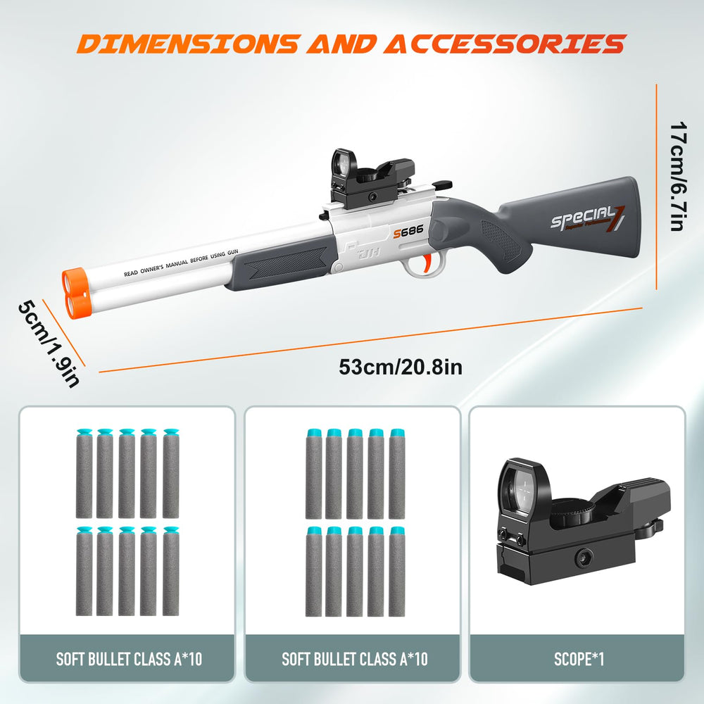 Shushuzz easy-load shotgun with barrel-opening mechanism in action