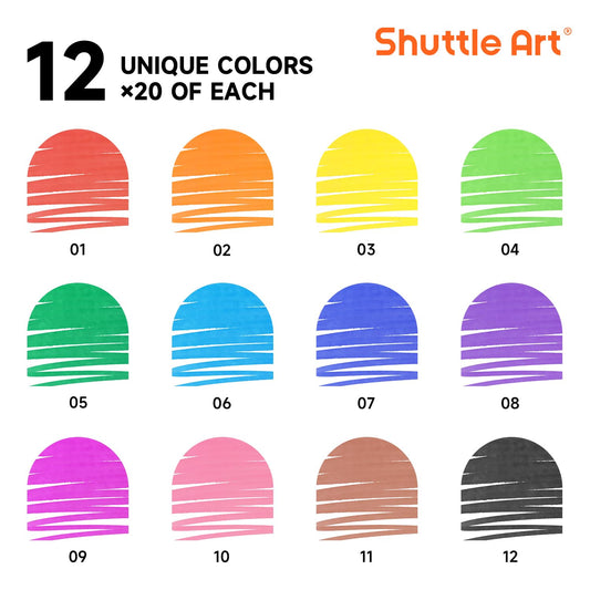 Shuttle Art conical tip close-up showing precise lines and broad strokes.
