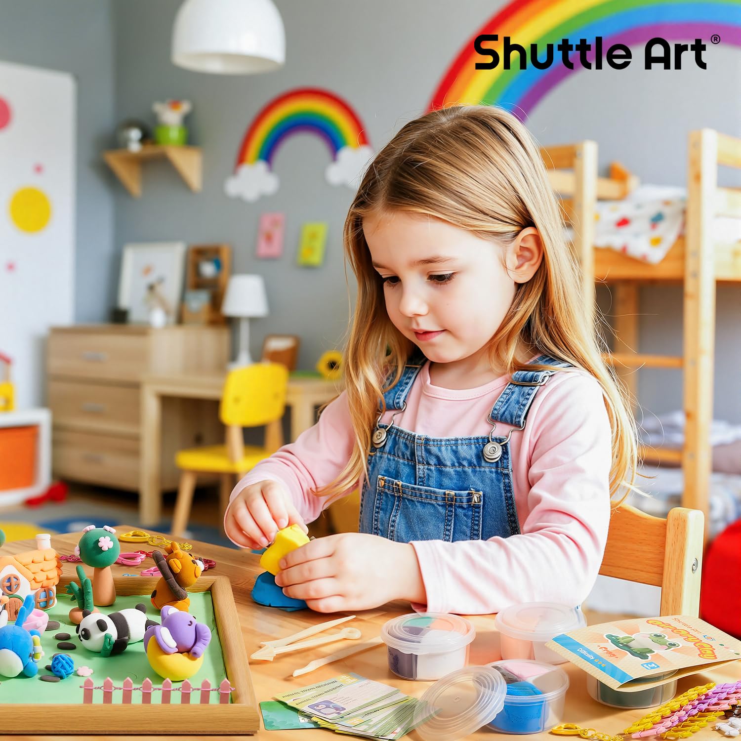 Shuttle Art Zoo Town fences enable structured world-building crafts.