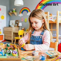 Shuttle Art Zoo Town fences enable structured world-building crafts.