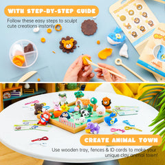 Shuttle Art Zoo Town ID cards document characters for pretend town stories.