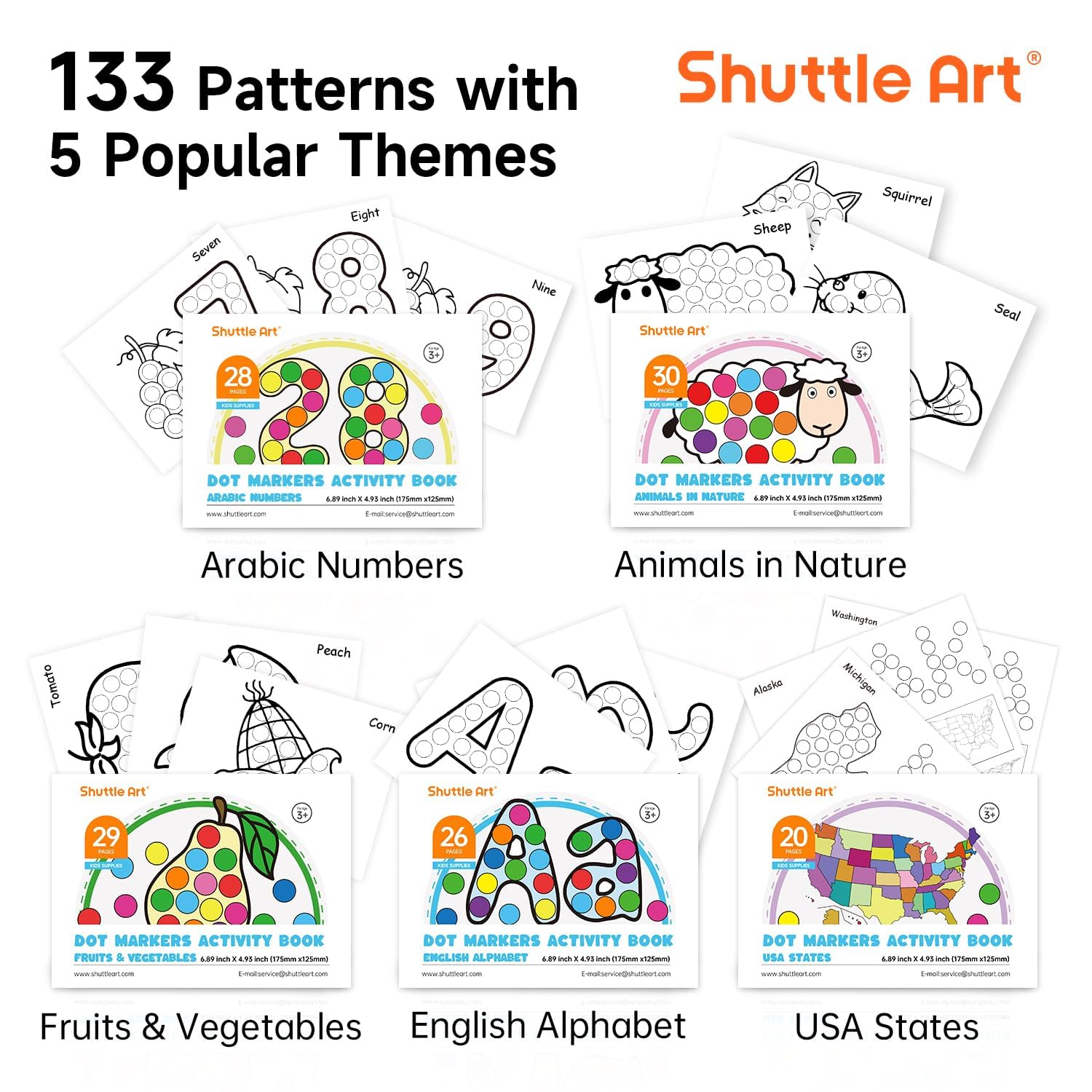 Shuttle Art Dot Markers kid-friendly grip closeup: lightweight design helps small hands