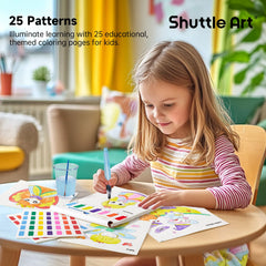 Shuttle Art mess-free travel-friendly activity for kids
