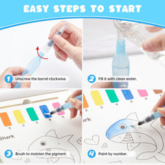 Shuttle Art Mess-Free Travel Kit: coloring on the go, clean and portable.