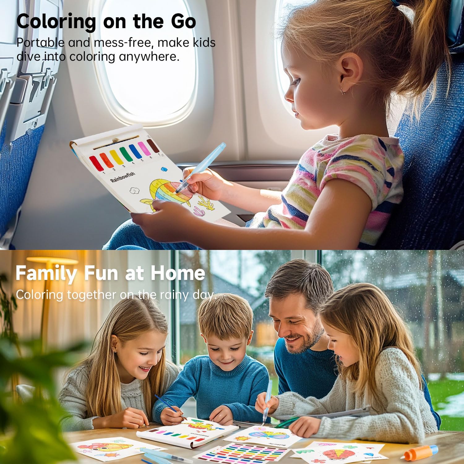 Shuttle Art Paint Brushes 4-Pack: sturdy bristles for kid-friendly painting.