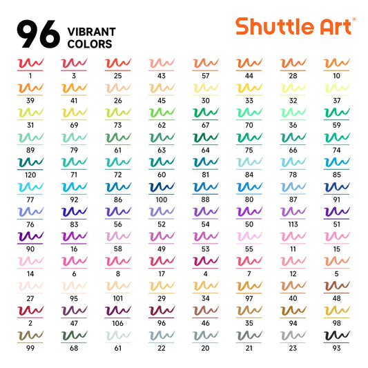 Shuttle Art detachable pen holder keeps markers organized and ready.