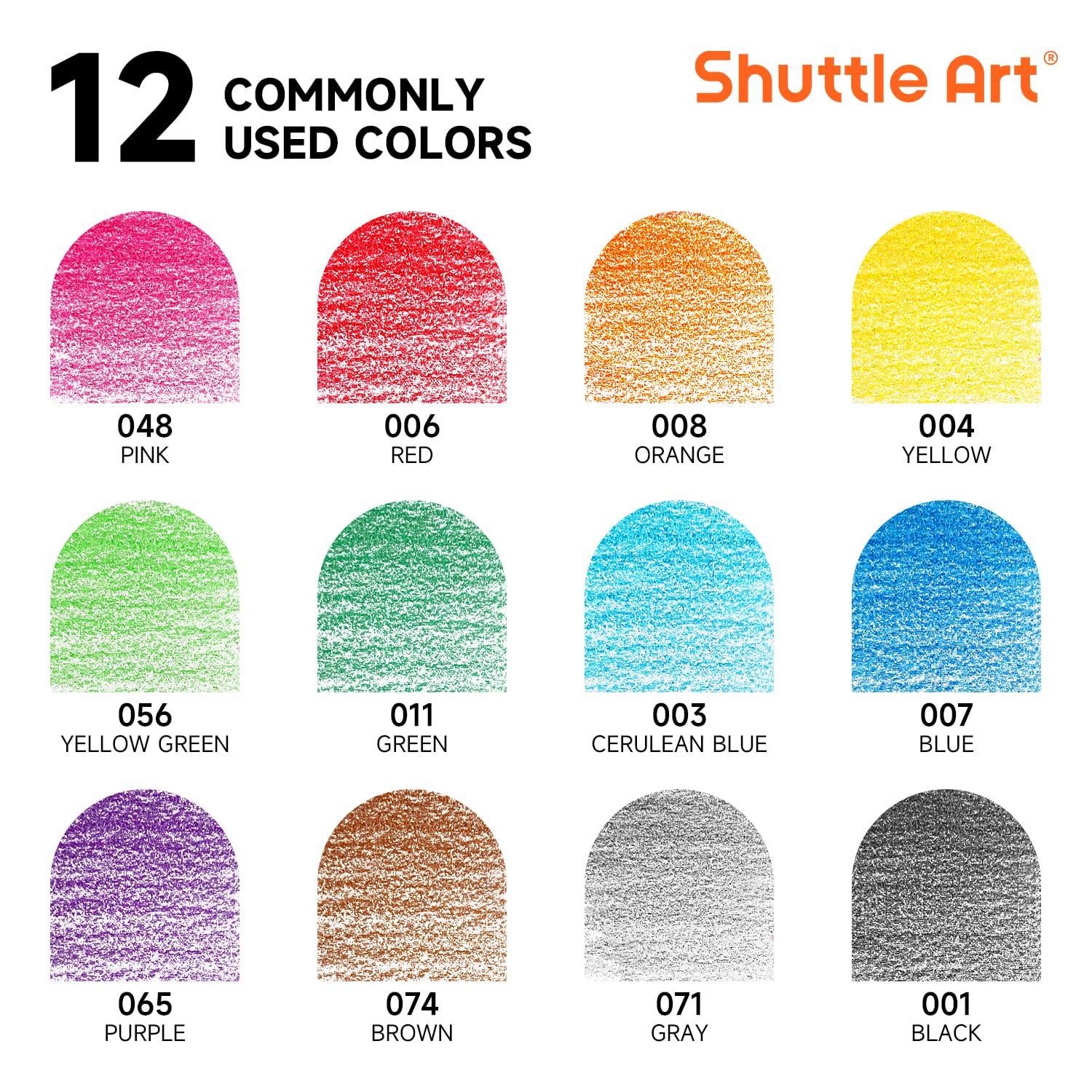 Shuttle Art pre-sharpened pencils ready to use in class.