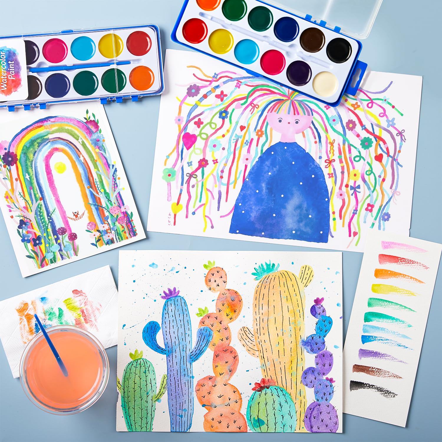 Shuttle Art removable lid doubles as a mixing palette for on-the-go