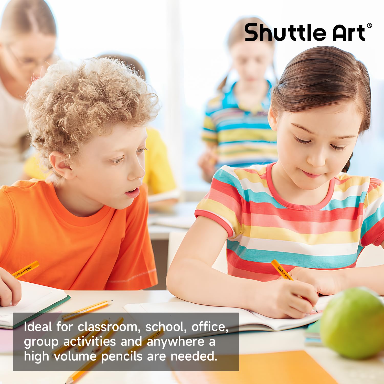 Safe non-toxic Shuttle Art pencils meeting ASTM and EN71-3 standards