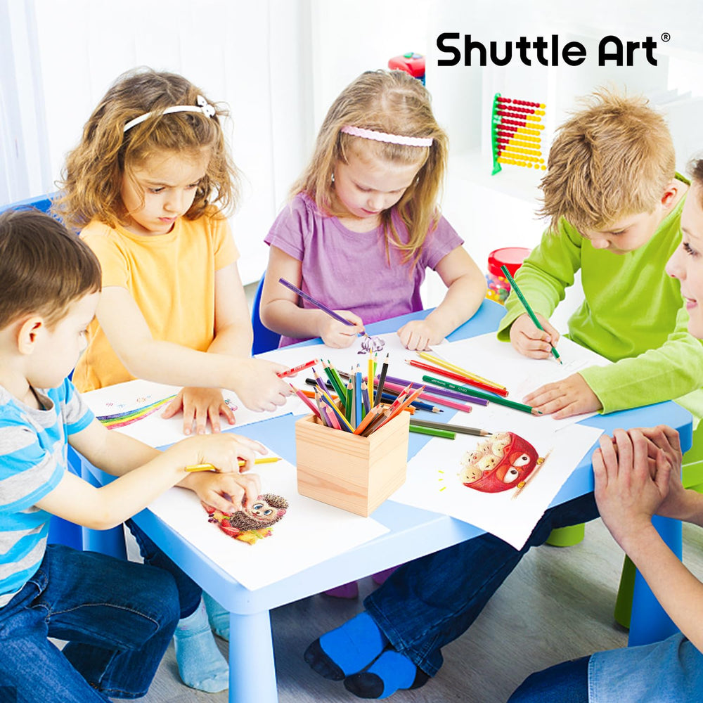 Shuttle Art safety-certified pencils meet ASTM-D4236 and EN71 standards.