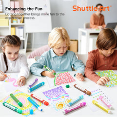 Rinse with water to clean Shuttle Art markers after use.