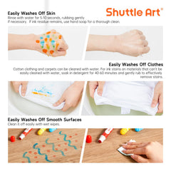 Lightweight markers designed for small fingers and comfortable grip.