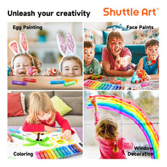 Shuttle Art Tempera Paint Sticks on canvas for mixed media art
