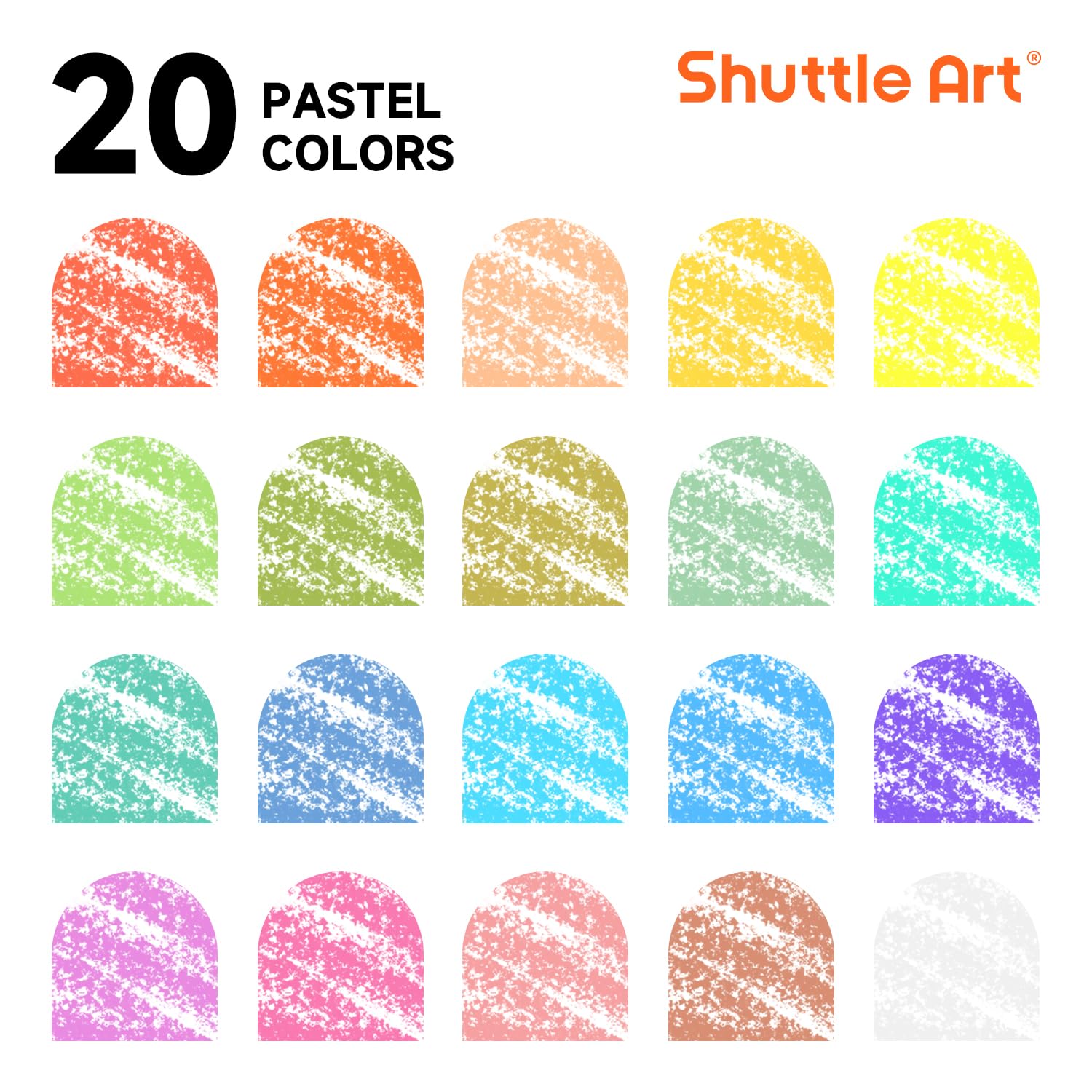 Close-up of quick-drying Shuttle Art sticks showing no smudge after 90 seconds