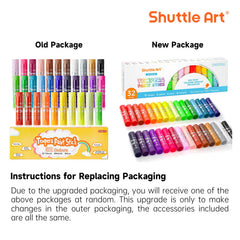 Shuttle Art tempera paint sticks twist-action for mess-free painting