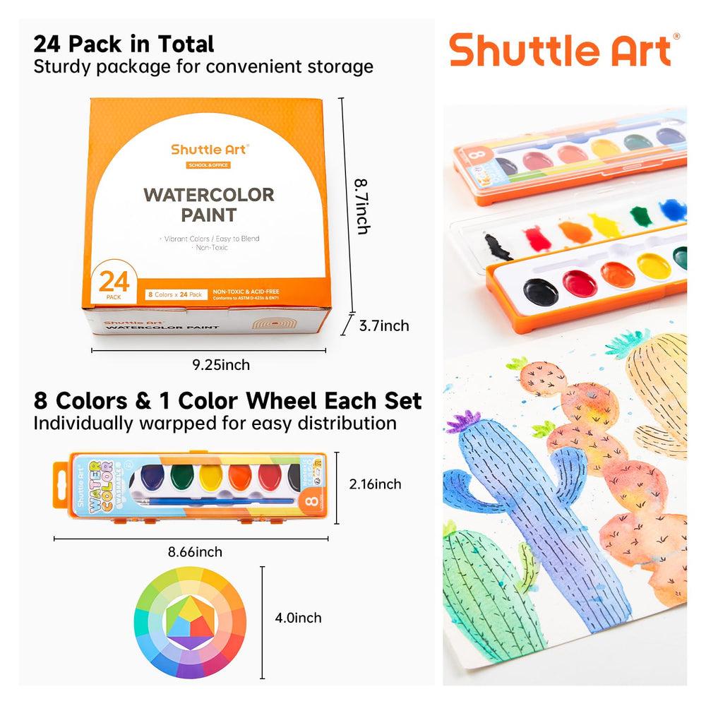 Shuttle Art washable paints for easy clean-up