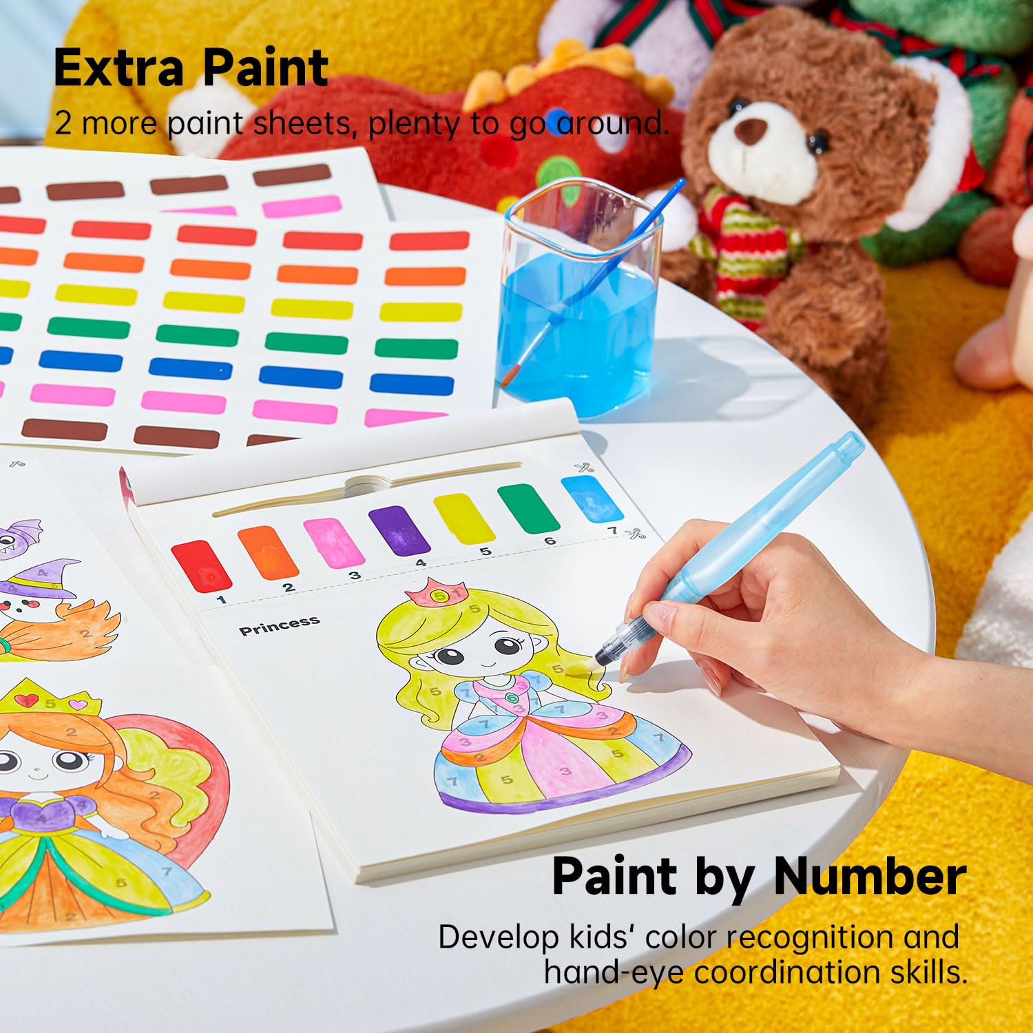 Shuttle Art extra pre-painted sheets extend playtime
