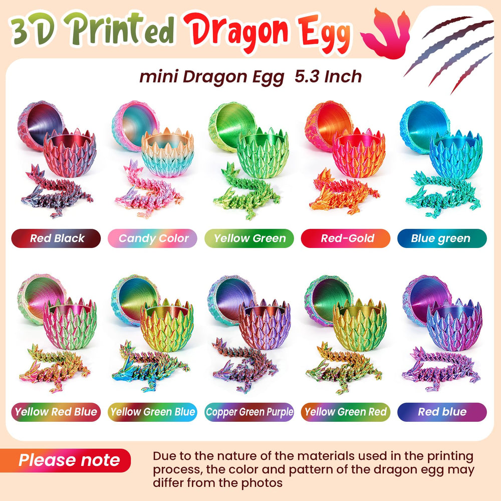 SHUWND crystal dragons revealed inside eggs for desk decor and storytelling.