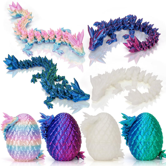 SHUWND dragon eggs colorful set enhances shelf display with playful color