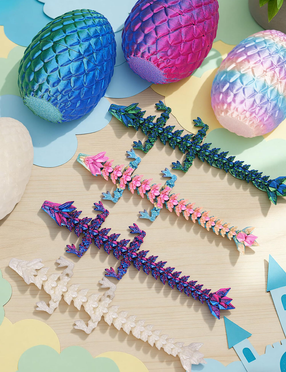 SHUWND dragon eggs detailed scales showcase craftsmanship and tactile appeal
