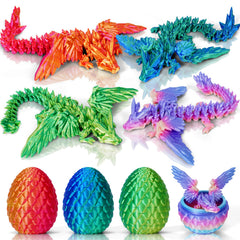 SHUWND dragon eggs set colorful display highlighting vibrant hues for stylish shelf decor.