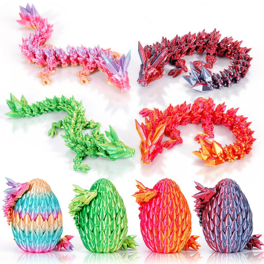SHUWND dragon eggs set viewed from top for vibrant shelf display