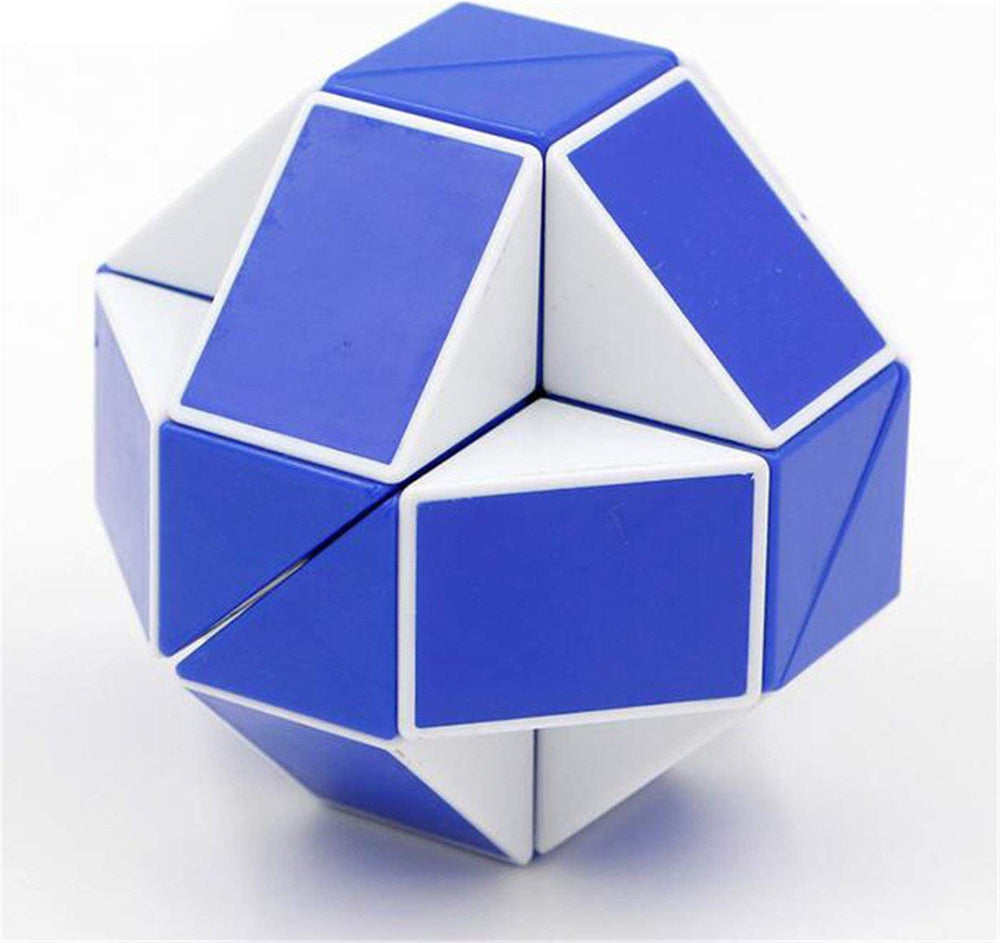 SHUYUE Snake Magic Speed Cube blue and white packaging and contents