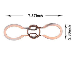 SHUYUE bronze horseshoe puzzle seen from different angle, stylish desk companion for focus.