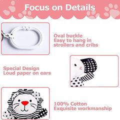 SHXERO squeaker rattle with soft paper for early cues.