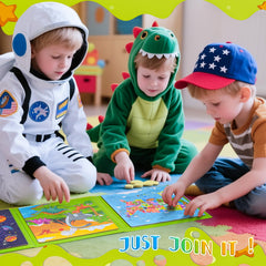 SHXYKZ magnetic puzzle pieces snap together for independent play