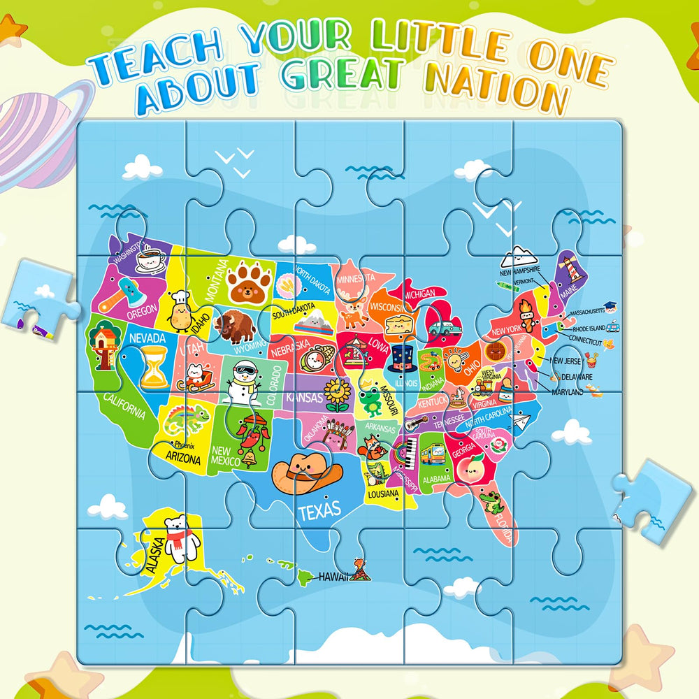 SHXYKZ magnetic puzzle book with solar system sparks curiosity