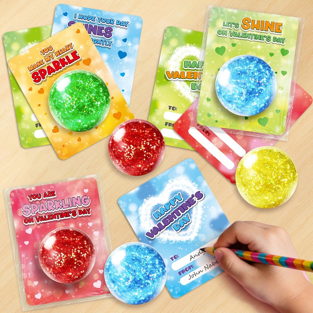 Colorful set with yellow, red, blue, and green items for gifting