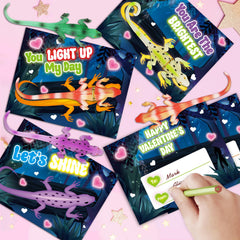 ShyLizard classroom valentines gifts brighten recess with glowing lizards.
